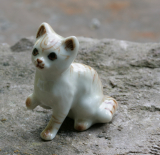 Katze, Porzellanminiatur,Miniatur