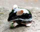 Ratte, Porzellanminiatur