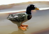 Ente,Porzellanminiatur