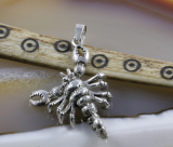 Skorpion, beweglicher Anhänger, Silber