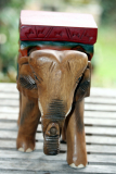 Elefant, Holzskulptur