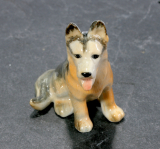 Schäferhund, Porzellan, Miniatur