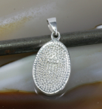 Onyx und 925 Sterling Silber, Anhänger