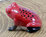 Roter Frosch, Pfeilgiftfrosch, Porzellanminiatur