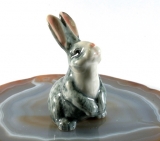 Hase, Porzellanminiatur,Miniatur