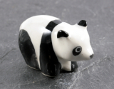 Panda, handbemalte Porzellanminiatur