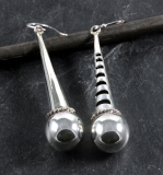 Lange Ohrringe, 925 Sterling Silber