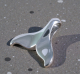 Walfluke, 925 Sterling Silber mit einem schillernden Abalone Inlay