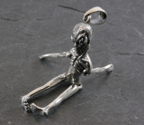 Alien, Silber, beweglicher Anhänger