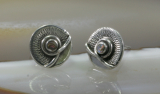 Abalone und Silber,Ohrstecker