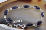 Amethyste und Silber, Armband