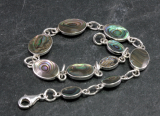 Abalone und Silber, Armband