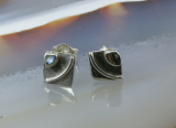 Abalone, Ohrstecker, 925 Sterling Silber