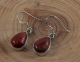 Schaumkoralle und  925 Sterling Silber, Ohrringe