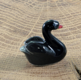Schwarzer Schwan, Porzellanminiatur