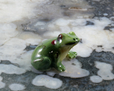Frosch, Porzellanminiatur