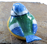 Blaumeise, Meise, Porzellanminiatur