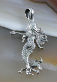 Meeresjungfrau, Nixe, Anhänger, 925 Sterling Silber
