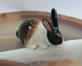 Hase, Porzellanminiatur