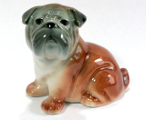 Bulldogge, Hund ,Porzellanminiatur