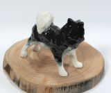 Husky, Hund, Porzellanminiatur