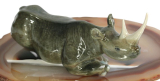 Nashorn, Rhinozeros,  Porzellan, Miniatur