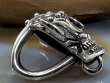 Totenkopf, Wikinger, Skull, Anhänger, 925 Sterling Silber