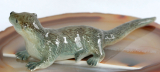 Fischotter, Porzellanminiatur