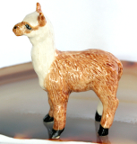 Alpaka, Porzellanminiatur