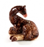 Giraffe, Netzgiraffe, Porzellanminiatur