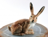 Hase, Porzellanminiatur