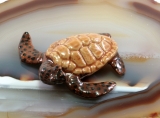 Meeresschildkröte, Porzellanminiatur