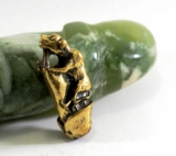 Hund auf dem Penis Bronze Erotika